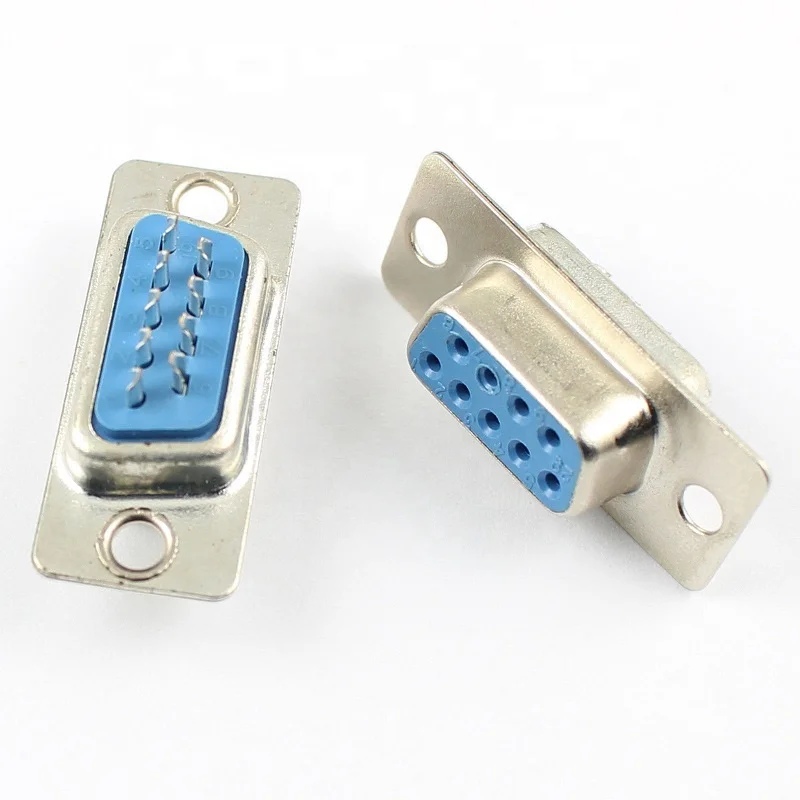 
D-SUB DB9 9 Pin Female RS232 Serial PCB Solder Connector for PC Use 