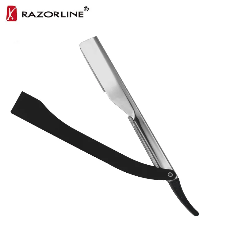 Razorline H18bk черная ручка серебристый полированный Нож Бритва для мужского бритья лица (1600114281076)