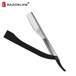 Razorline H18bk черная ручка серебристый полированный Нож Бритва для мужского бритья лица