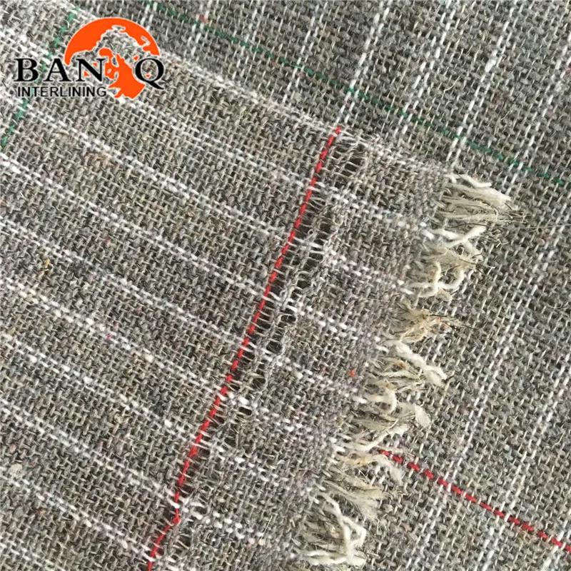 horse hair interlining woven fusible interlining 9206 for suit
