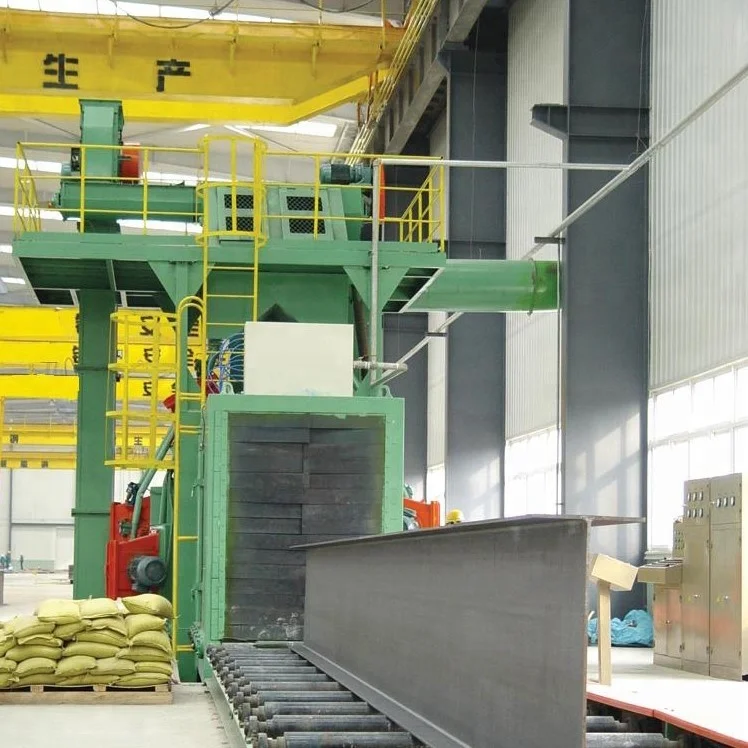 Пескоструйная и покрасная машина QXY h beam