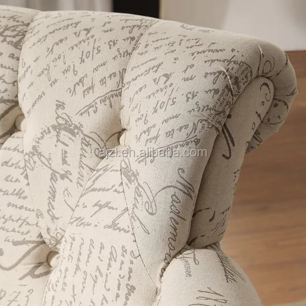 living room Upholstered Button-tufted Rolled Arm Club Chair