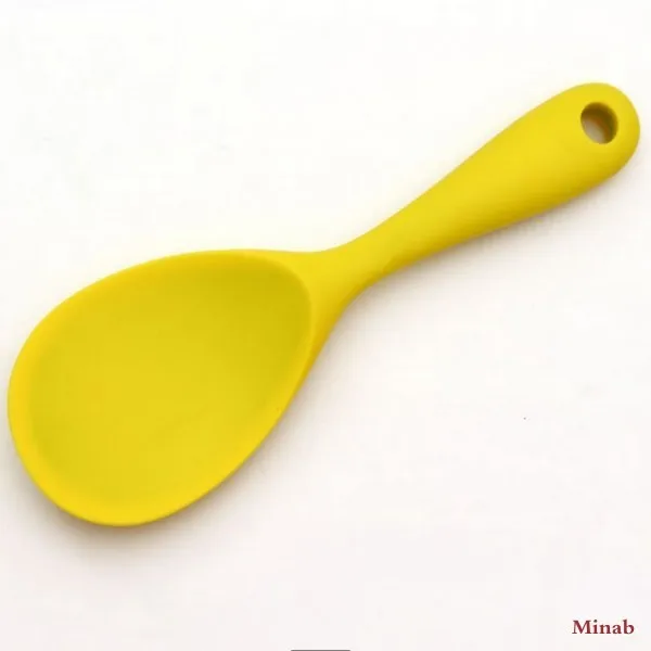 
kitchen utensils No sticky table ladle silicone rice scoop meal spoon 