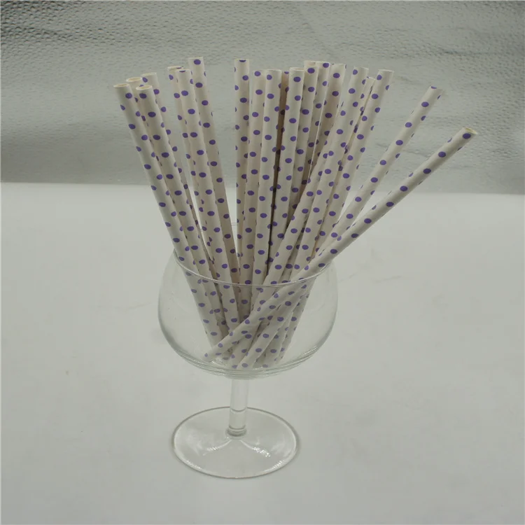 2021 New Product Disposable Printed Paper Hemp Drinking Paper Straws For Party