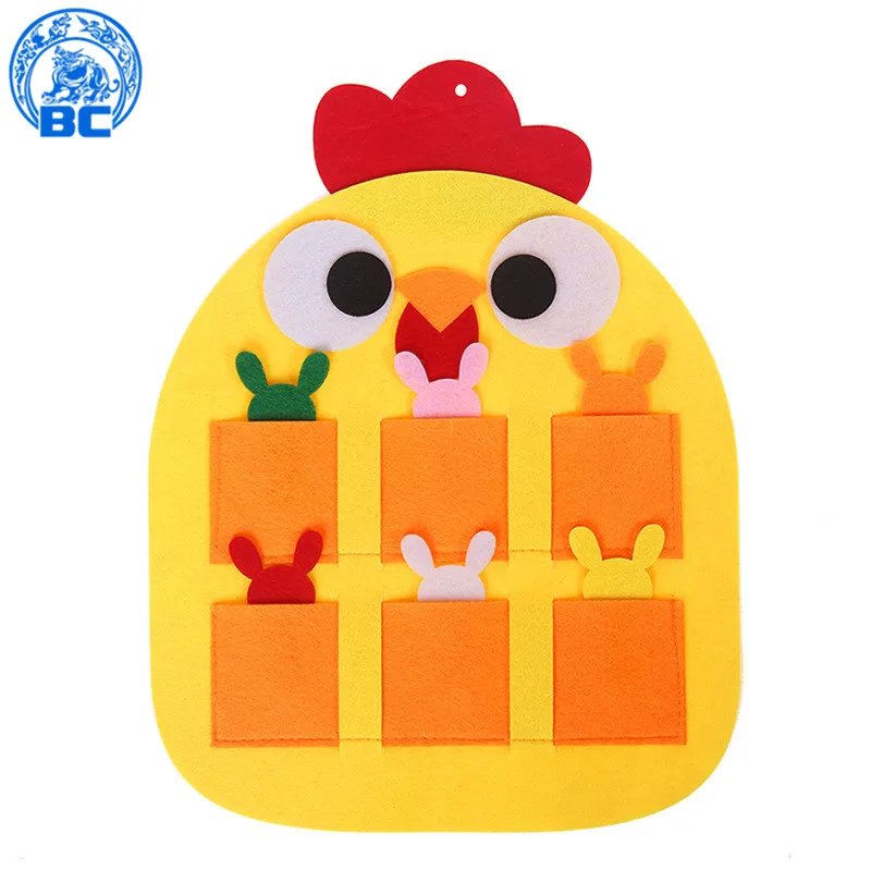 
Factory supplies handmade DIY Non-woven fabric Felt animal Hang bags for kids 