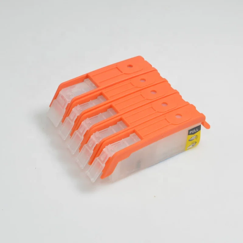High quality Refillable ink Cartridge for Canon IP 7250 MG 6350 MG 5450 Refill ink cartridge with New Auto Reset chip