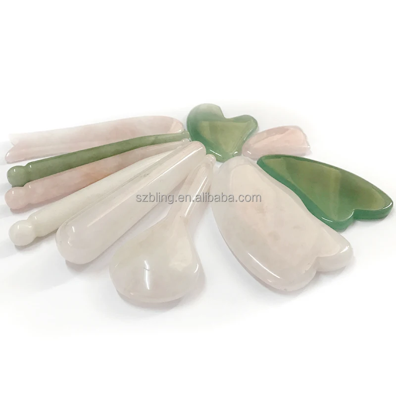 Body massage handheld stone sticks massagers for head or face massage