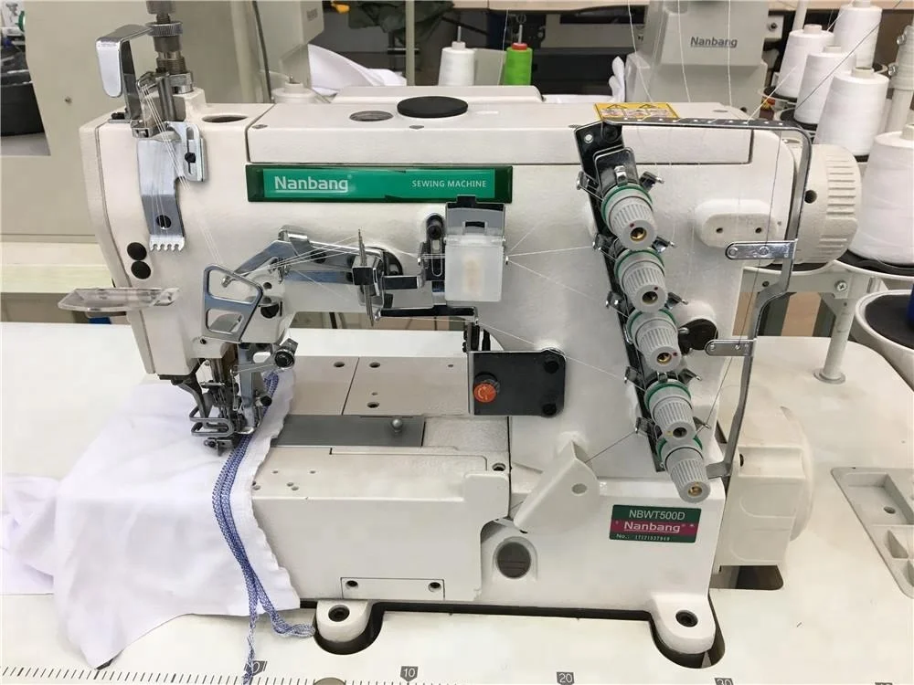 Industrial Automatic Flat Bed Interlock Sewing Machine For T-shirt