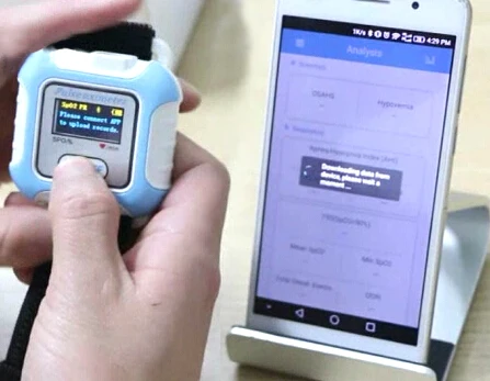 LCD Pulse Rate Digital Wrist Tech blood pressure monitor and sleep apnea treatment