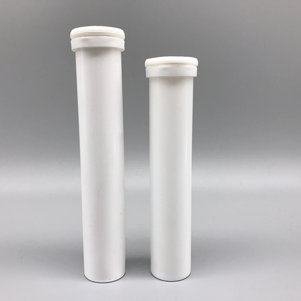 Pharmaceutical  29*163 mm PP Plastic effervescent tablet containers bottle with desiccant caps