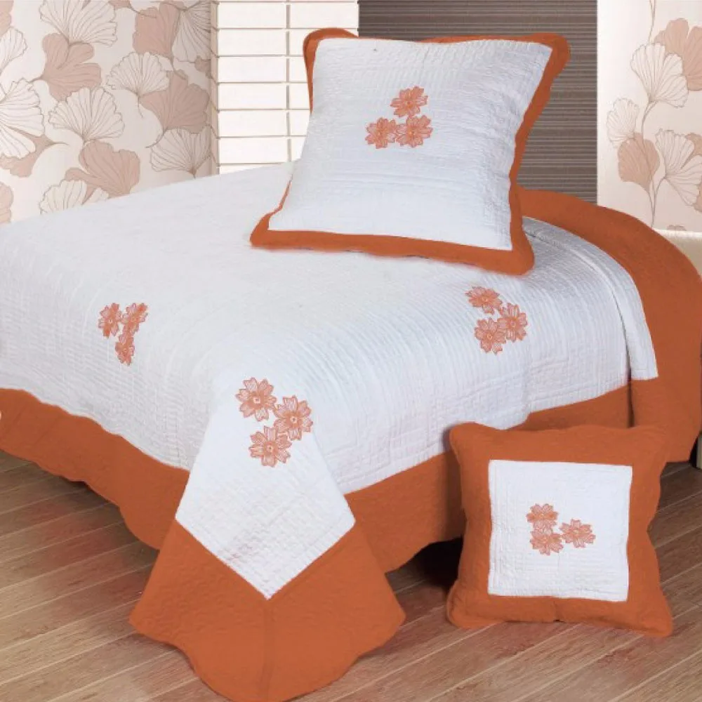 Microfiber Quilted Bedspread Soft Bed Linen With Pillow