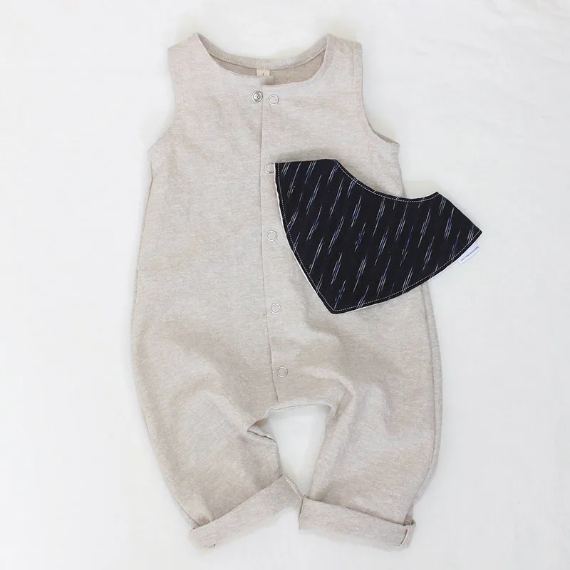 Hot sale simple shortall for baby clothes,high quality linen shortall for toddler kids clothes, linen outfits for kids gift