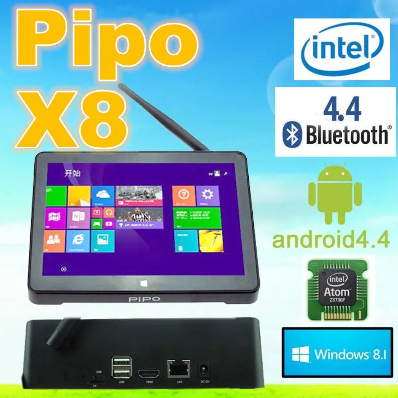 2016 vplus X10 Intel Quad Core ОЗУ последние две OS Pipo X8 Smart TV Box Mini PC
