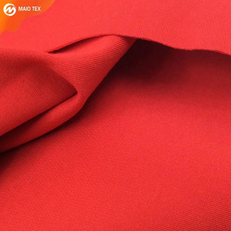 
manufacturer provide knitted spandex 40S 390gsm nr punto ponte roma fabric for fashion garment 