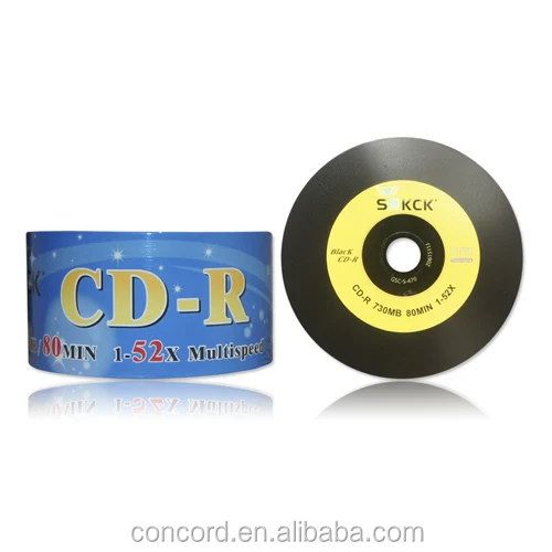 Black rubber blank disk GuangZhou factory high quality CD