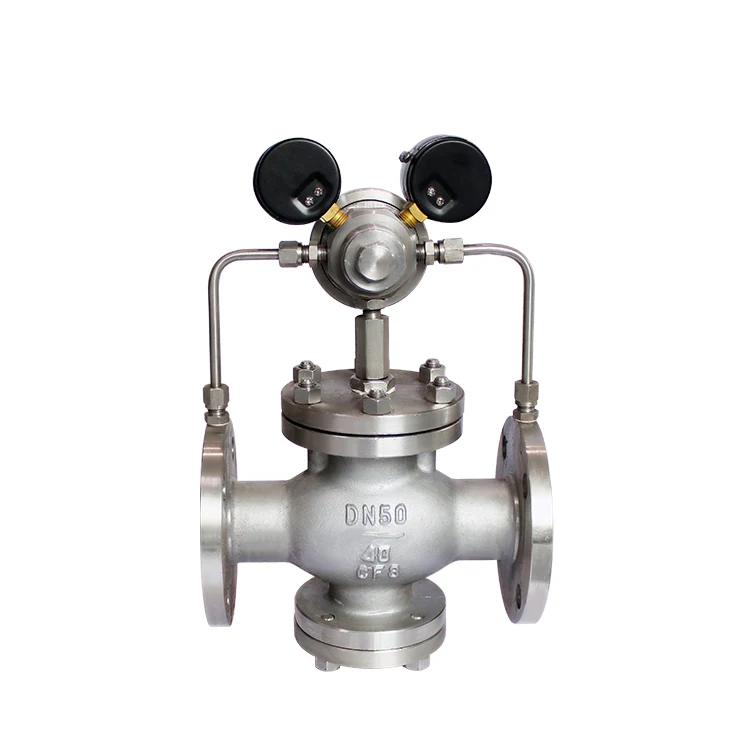 
Flange Steam Water Pressure Regulator Valve With Gauge 