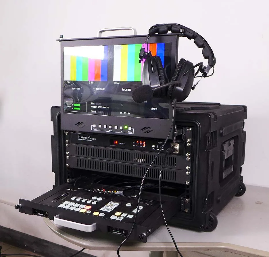 EFP Ethernet converter to camera for OB van include SDI signal/control data/audio/Intercom/genlock