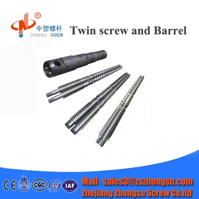 hot selling conical twin screw and barrel /twin screw extruder qearbox for pipe & profile