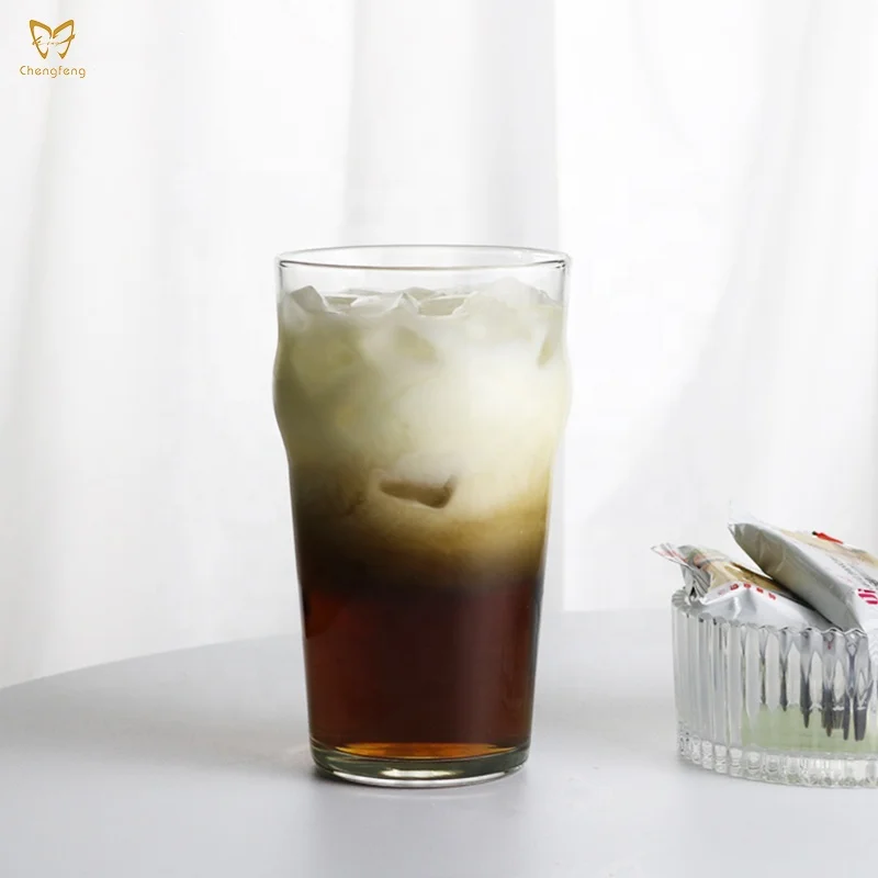 19 oz British Pub Style Pint Beer Nucleated Glass