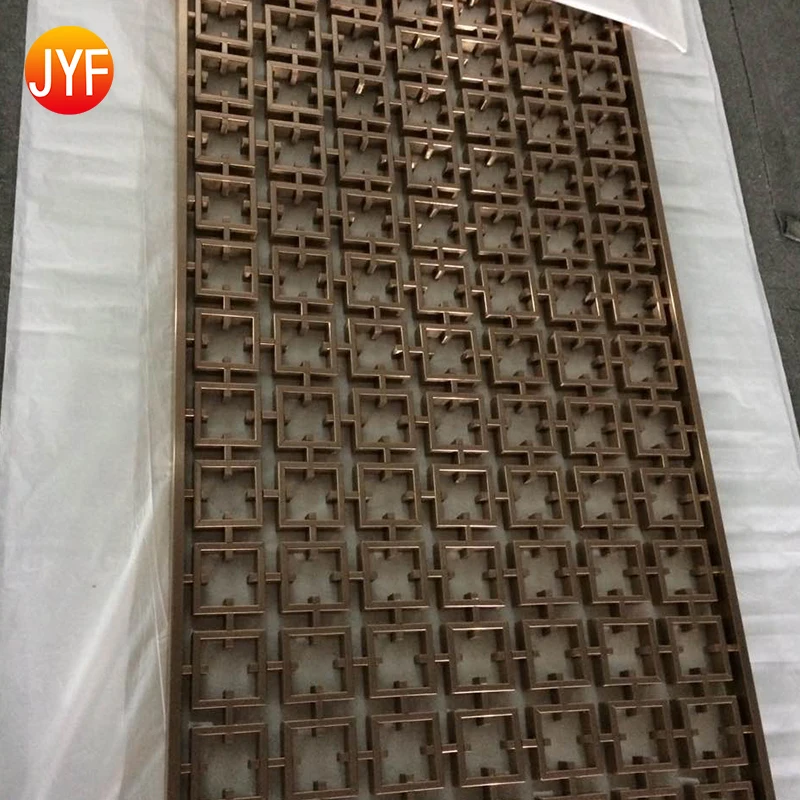 ZZ3012 New Popular Stainless Steel Laser Cut Outside Screens Room Partition Dividers