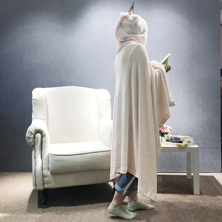 Flannel fleece animal, hooded blanket Kigurumi for kids adults/