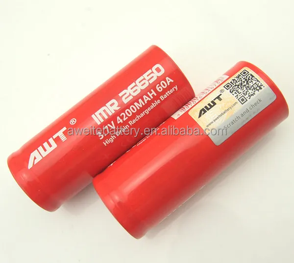 Оригинальный AWT IMR 26650 аккумулятор 4200 мАч 60A awt литиевая батарея для боксмода av mod Набор