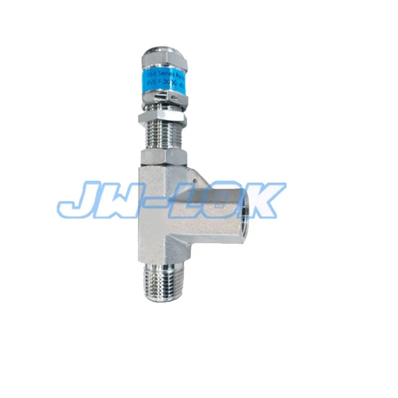 Stainless steel pressure relief valve for compressed natural gas