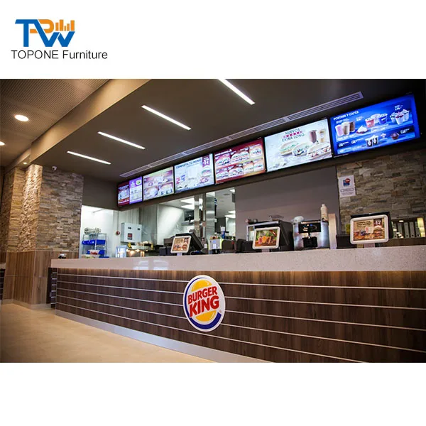 Modern Marble mcdonald Restaurant bar counter Design