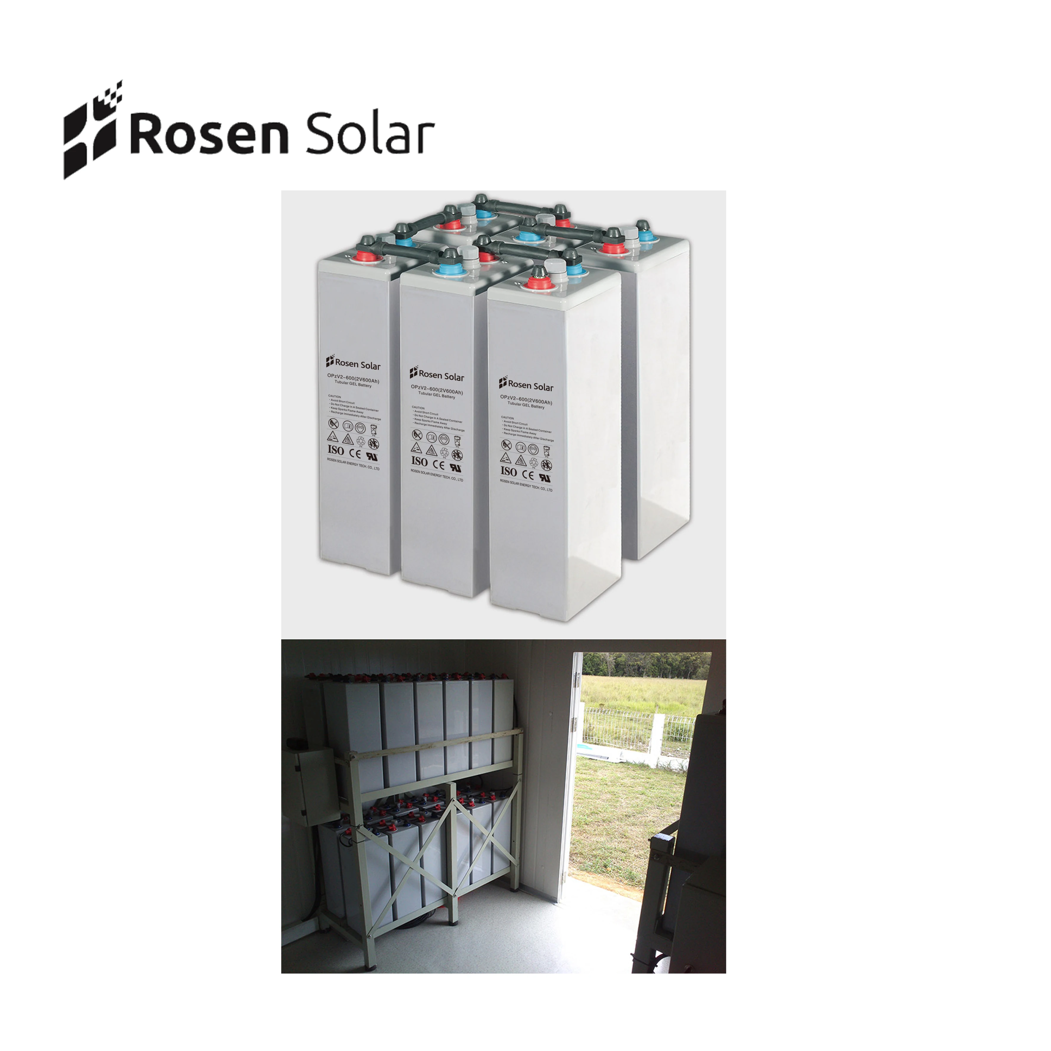 Ritar 2V OPzV 1500Ah Battery Valve Regulated Batteries for Off Grid Solar System