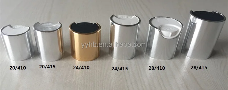 
24/410 aluminum disc top cap silver alu cap bottle cap 