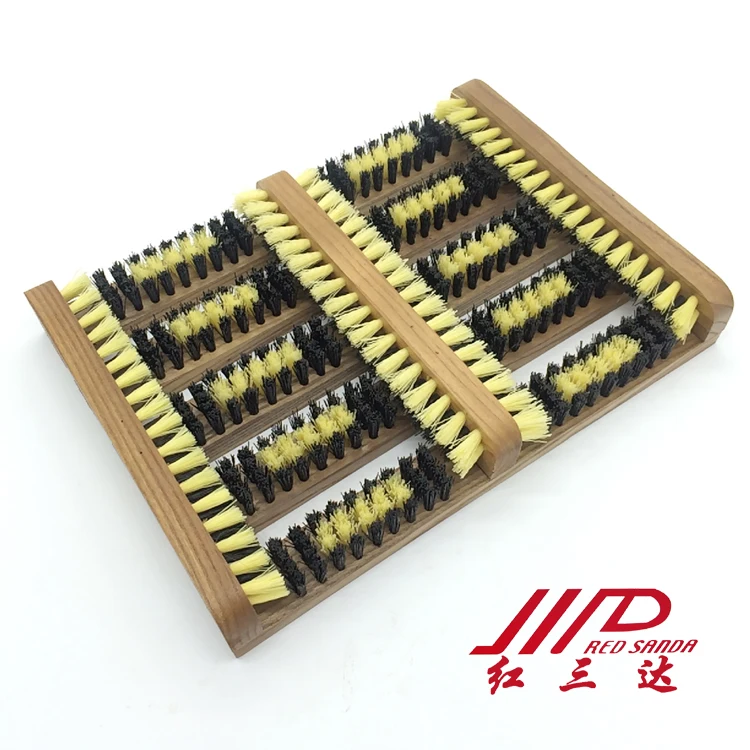 Деревянные обувные scaper щеточка для чистки с пластиковой волос триммер для носа сапоги скруббер