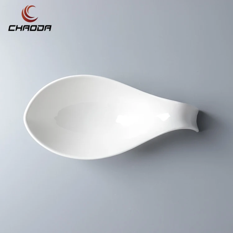 Керамическая миска особой формы с ручкой для ресторанов и отелей, 9,5-12,5 дюйма