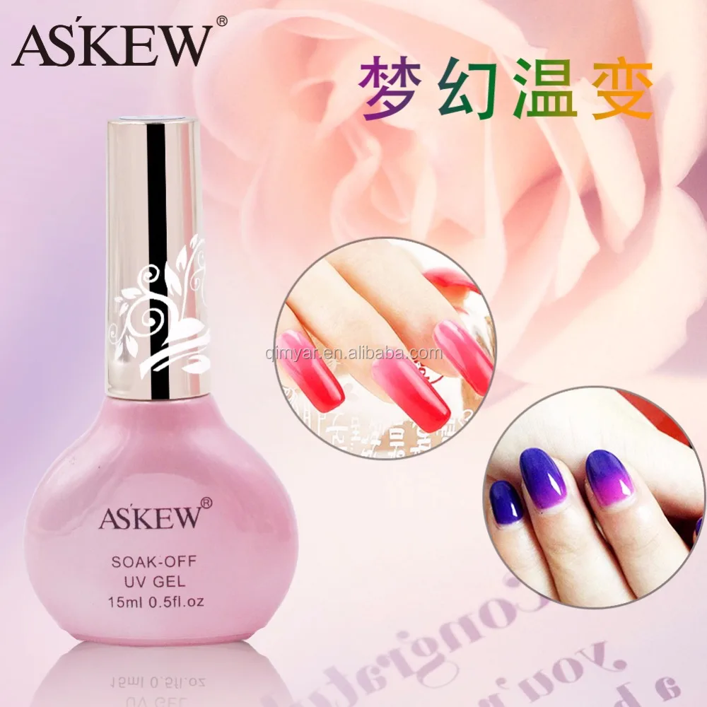 Температура Изменение Цвета Гель-лак UV клей выдерживает с UV LED гель лак для ногтей гель