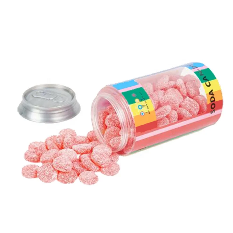 CLear PET Plastic Cookie Candy Can Jar   volume 330ml
