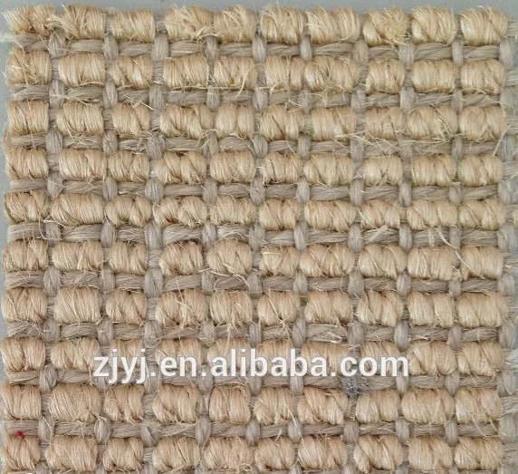 eco friend corrosiveness sisal carpet raw fiber yarn textile fabric hessian cloth natural knitting scratching craft rug