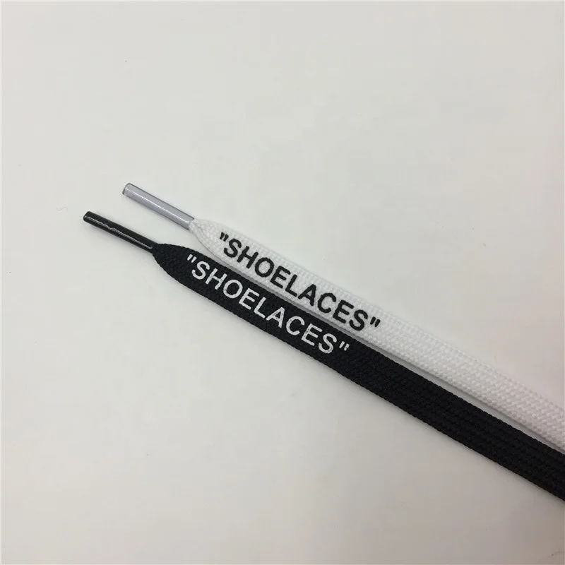 Colorful Silk Screen Printing Flat Shoe Lace With Custom Logo