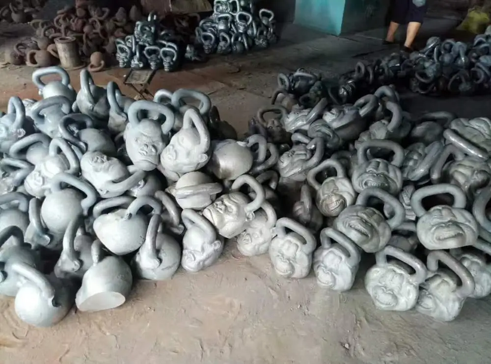 china cast iron monkey head adjustable gym used kettlebell set for weight lifting