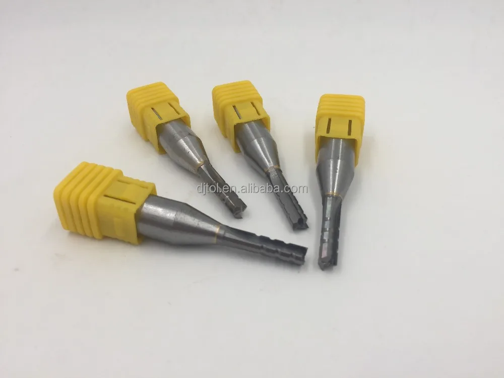 TCT solid carbide three flutes straight bits cutting MDF (tct series)