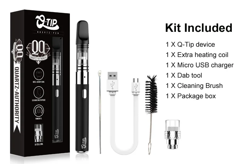 Оригинальный airistech Мини Портативный восковой вапорайзер с керамическим мундштуком восковая ручка для вейпа airis quaser airis qtip