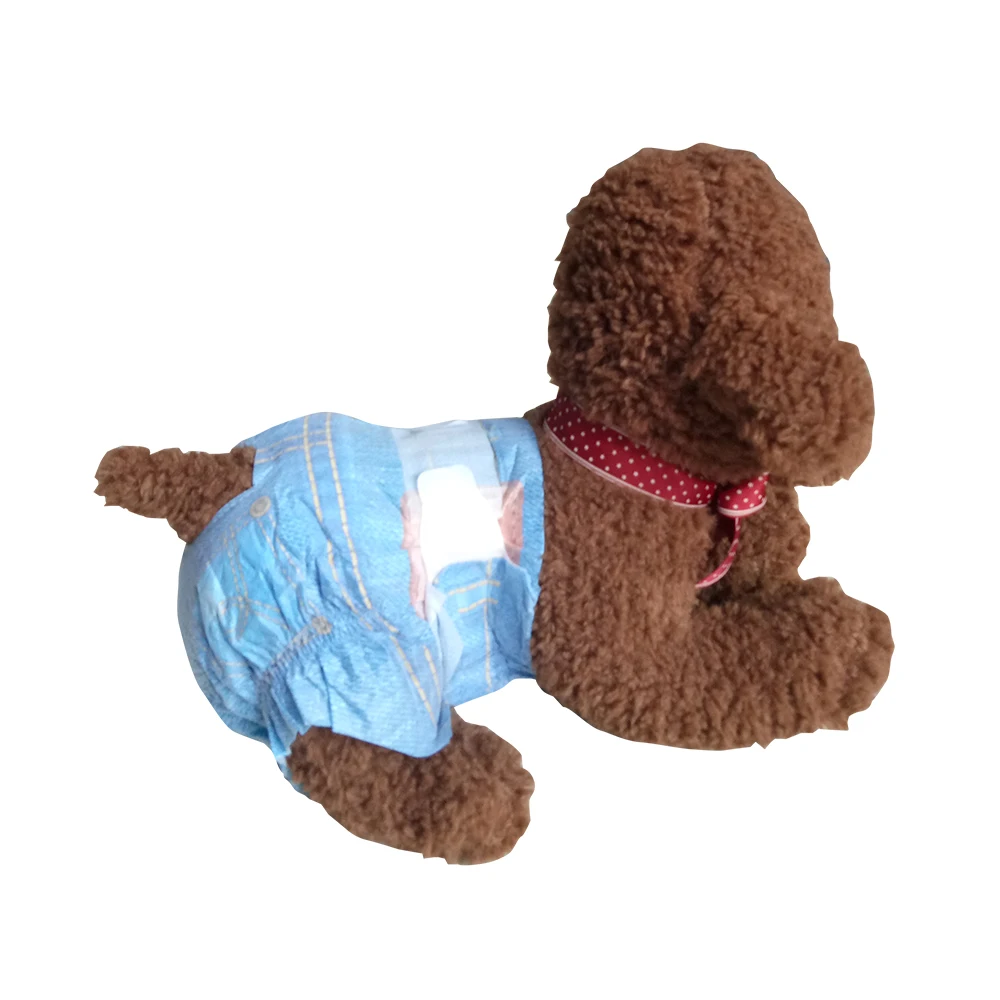 Pet Soft female jeans disposable Dog Diapers Comfortable Diapers Pads Messy Urine Physiological Pants Absorbent Pads