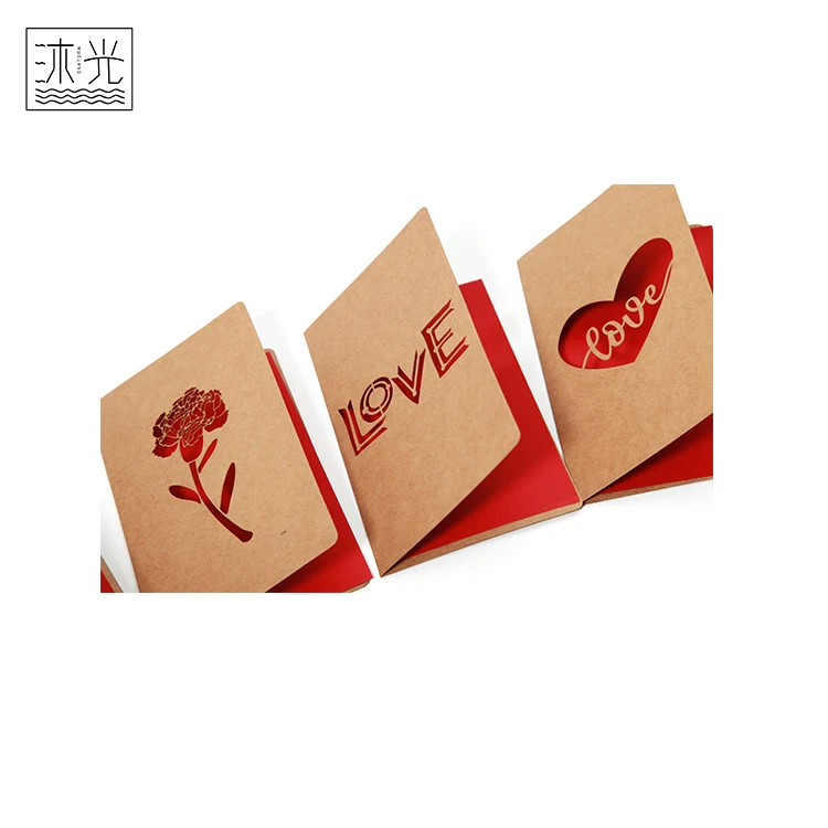 
Wholesale Customized Design Paper Cut Folding Cutout Greeting Cards With Envelopes 