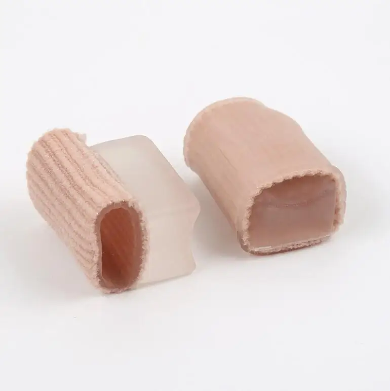 Hot Selling Nylon Silicone Gel Heloma Pain Relief Toe Separator for Hallux Valgus Correction Tube