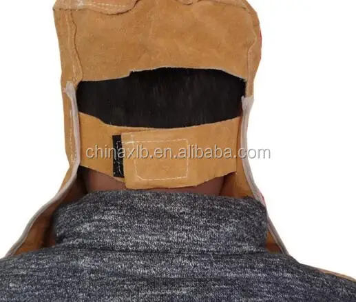 Welding mask / welding cap / burn pure leather welder shawl hat