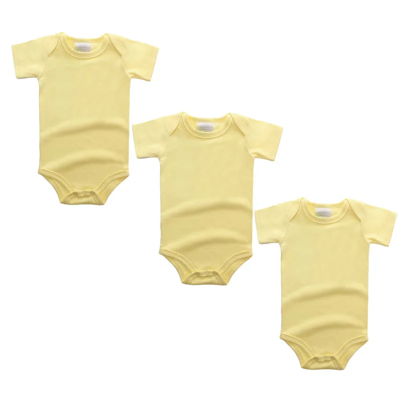 
Solid baby rompers custom bodysuits 100 cotton organic onesie wholesale romper print 