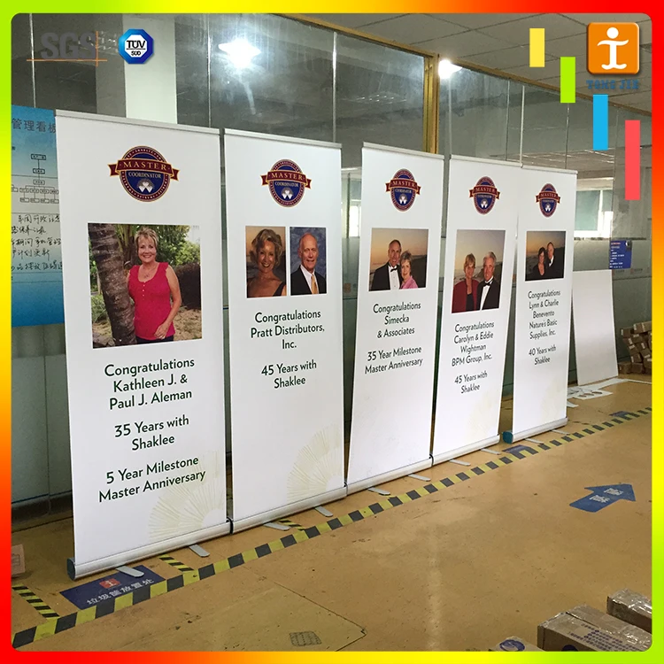 
Aluminum display rack trade show display roll up standees 