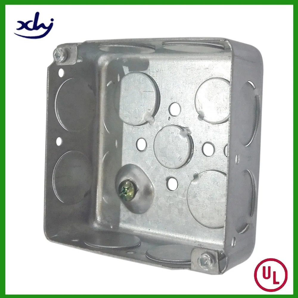 Сертификация UL, 4x4 с приподнятым заземляющим винтом EMT, стальной выходной ящик