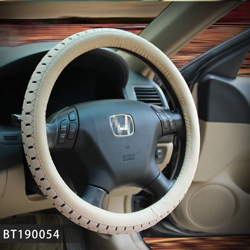 
Fabric with Leather Steering Wheel Cover For Cars BMW E46 Interior Accessories 