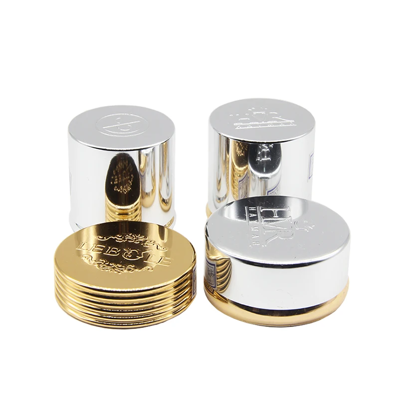 Embossment screw cap cream jar aluminum bottle caps