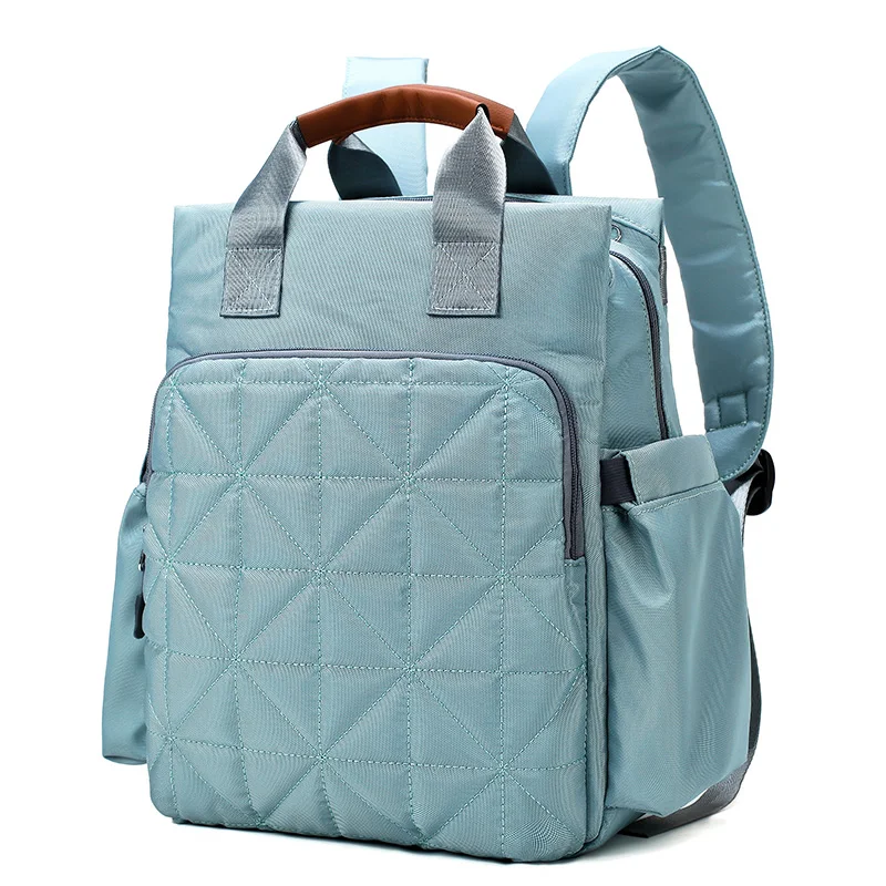 cheap top rated cute  blue polyester baby boy big diaper bag tote backpack diaper bags for moms