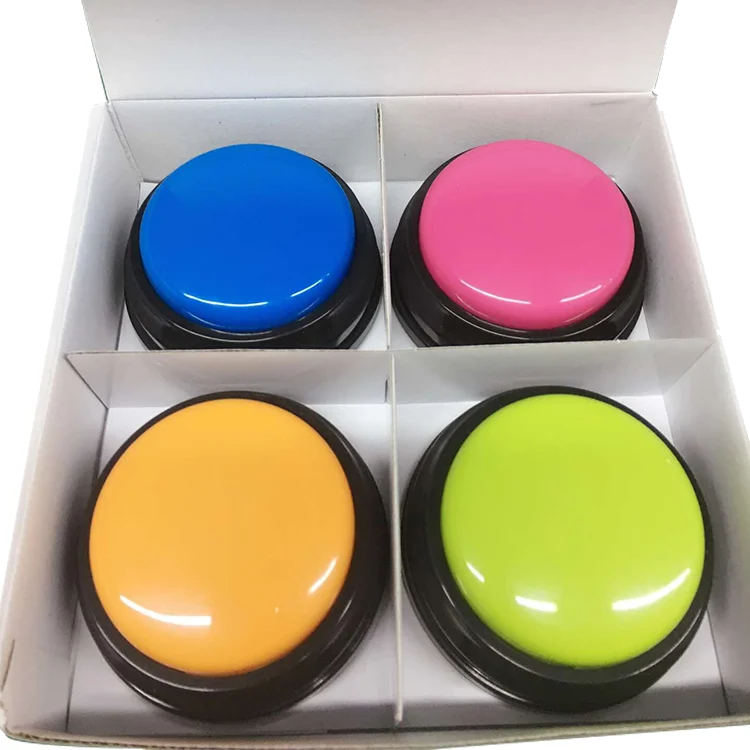 Recordable game show-like answer buzzer